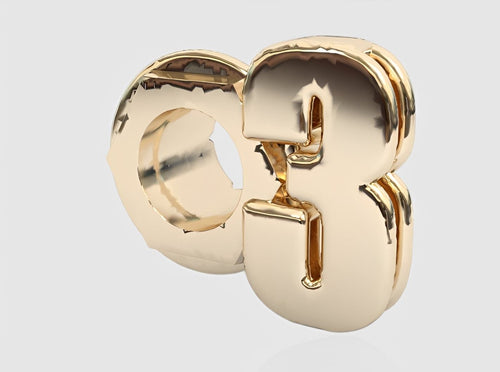 (3) Octagon 3D Eyelet 4/16 Inch Left Hole By KORTONS BRAND EYELET INC.