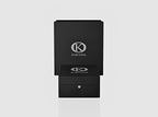 KORTONS Signature Eyelet Box Case displayed in elegant black with logo, showcasing luxury packaging.